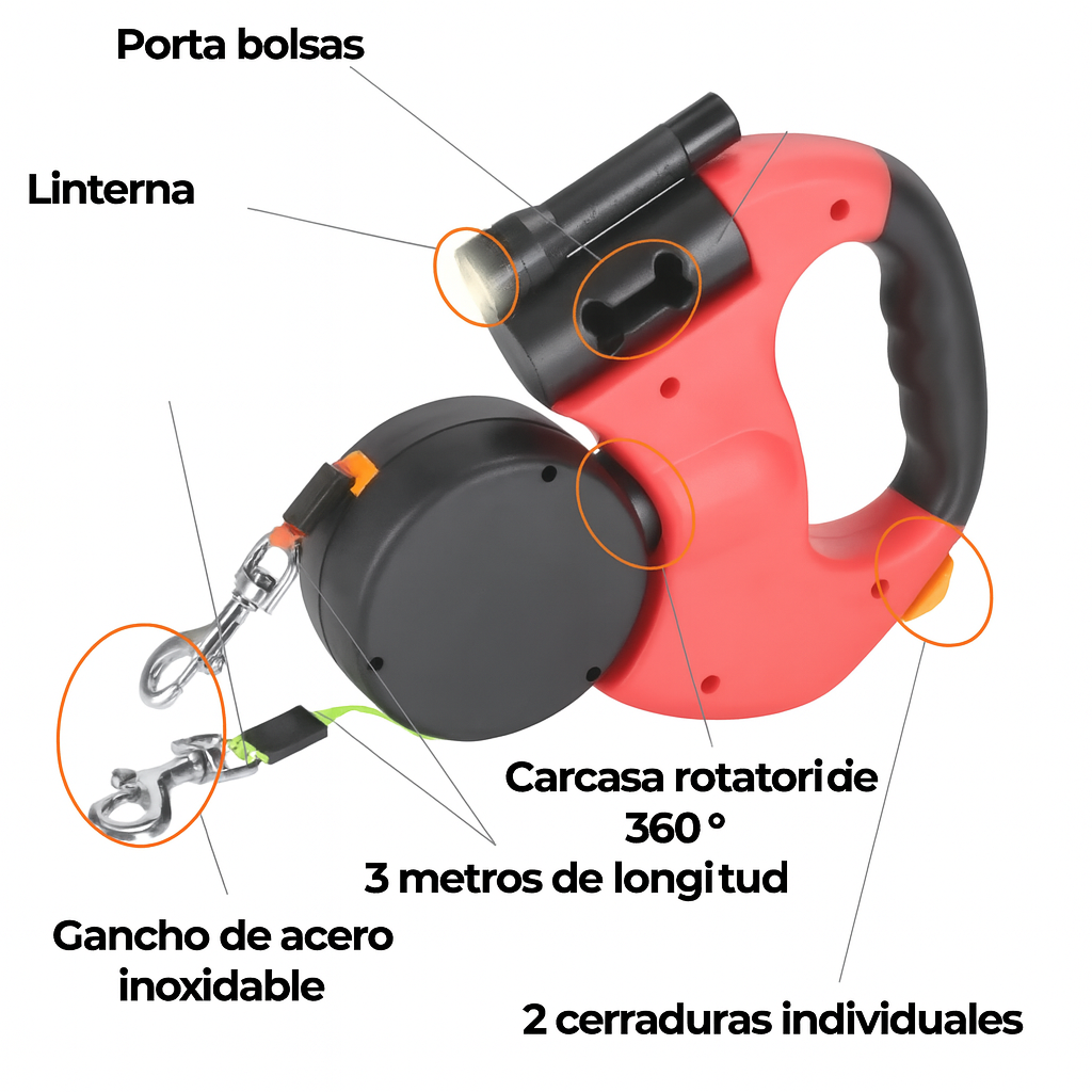 Correa doble antienredos 360
