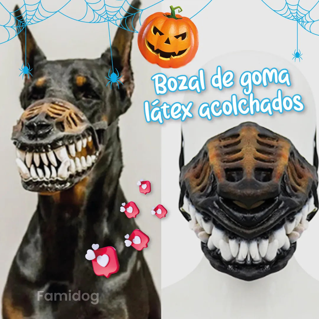 Bozal de dientes con sangre