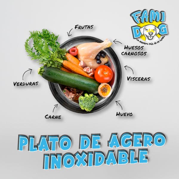 Plato de acero inoxidable